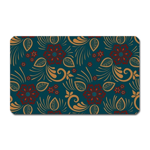 Flowers Floral Retro Flower Texture Magnet (Rectangular) from ArtsNow.com Front