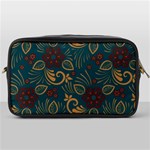 Flowers Floral Retro Flower Texture Toiletries Bag (One Side)