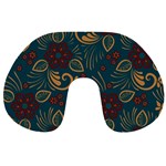 Flowers Floral Retro Flower Texture Travel Neck Pillow