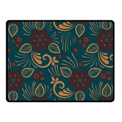 Flowers Floral Retro Flower Texture Two Sides Fleece Blanket (Small) from ArtsNow.com 45 x34  Blanket Front