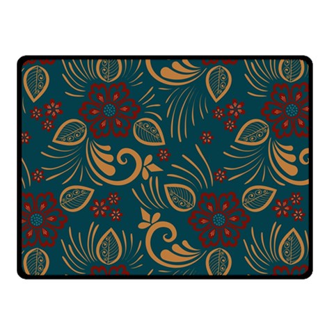 Flowers Floral Retro Flower Texture Two Sides Fleece Blanket (Small) from ArtsNow.com 45 x34  Blanket Back