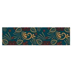 Flowers Floral Retro Flower Texture Oblong Satin Scarf (16  x 60 )