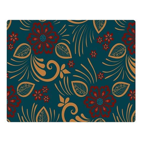 Flowers Floral Retro Flower Texture Premium Plush Fleece Blanket (Large) from ArtsNow.com 80 x60  Blanket Front