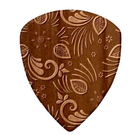 Flowers Floral Retro Flower Texture Wood Guitar Pick (Set of 10) from ArtsNow.com Front