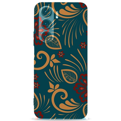 Flowers Floral Retro Flower Texture Samsung Galaxy S24 Plus 6.7 Inch Black TPU UV Case from ArtsNow.com Front