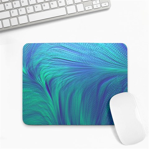 Psicodelia Zyguratti Texture Cyanturquoise Small Mousepad from ArtsNow.com Front