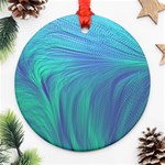 Psicodelia Zyguratti Texture Cyanturquoise Ornament (Round)