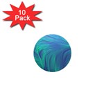 Psicodelia Zyguratti Texture Cyanturquoise 1  Mini Buttons (10 pack) 