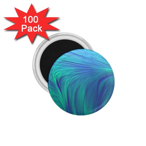 Psicodelia Zyguratti Texture Cyanturquoise 1.75  Magnets (100 pack)  from ArtsNow.com Front