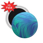 Psicodelia Zyguratti Texture Cyanturquoise 2.25  Magnets (10 pack) 