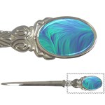 Psicodelia Zyguratti Texture Cyanturquoise Letter Opener