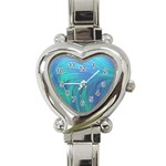 Psicodelia Zyguratti Texture Cyanturquoise Heart Italian Charm Watch