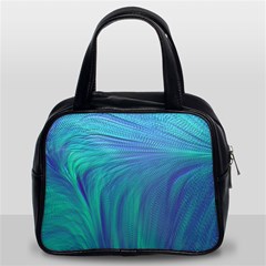 Psicodelia Zyguratti Texture Cyanturquoise Classic Handbag (Two Sides) from ArtsNow.com Front