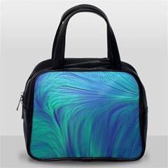 Psicodelia Zyguratti Texture Cyanturquoise Classic Handbag (Two Sides) from ArtsNow.com Back