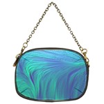 Psicodelia Zyguratti Texture Cyanturquoise Chain Purse (Two Sides)