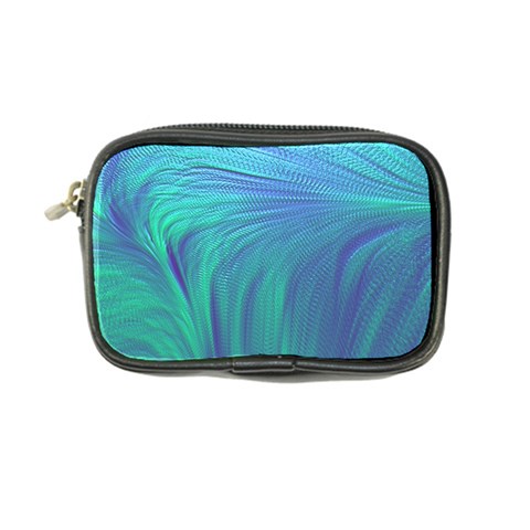 Psicodelia Zyguratti Texture Cyanturquoise Coin Purse from ArtsNow.com Front