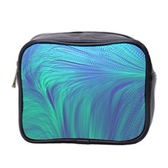 Psicodelia Zyguratti Texture Cyanturquoise Mini Toiletries Bag (Two Sides) from ArtsNow.com Front