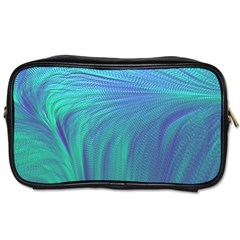 Psicodelia Zyguratti Texture Cyanturquoise Toiletries Bag (Two Sides) from ArtsNow.com Front