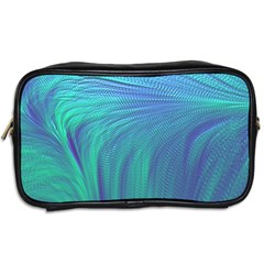 Psicodelia Zyguratti Texture Cyanturquoise Toiletries Bag (Two Sides) from ArtsNow.com Back