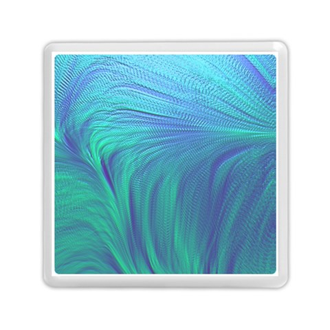 Psicodelia Zyguratti Texture Cyanturquoise Memory Card Reader (Square) from ArtsNow.com Front