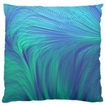 Psicodelia Zyguratti Texture Cyanturquoise Large Cushion Case (One Side)