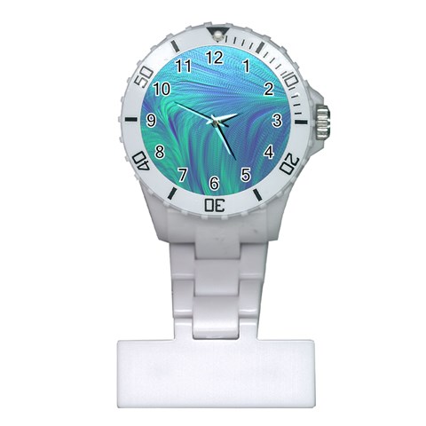 Psicodelia Zyguratti Texture Cyanturquoise Plastic Nurses Watch from ArtsNow.com Front