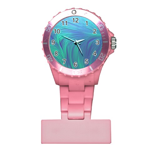 Psicodelia Zyguratti Texture Cyanturquoise Plastic Nurses Watch from ArtsNow.com Front