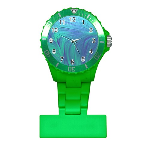 Psicodelia Zyguratti Texture Cyanturquoise Plastic Nurses Watch from ArtsNow.com Front