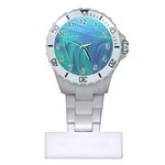 Psicodelia Zyguratti Texture Cyanturquoise Plastic Nurses Watch