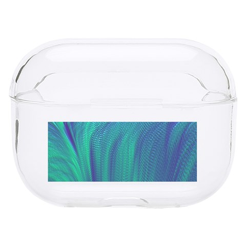 Psicodelia Zyguratti Texture Cyanturquoise Hard PC AirPods Pro Case from ArtsNow.com Front