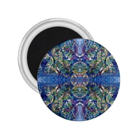 Blue arabesque 2.25  Magnets from ArtsNow.com Front