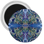 Blue arabesque 3  Magnets