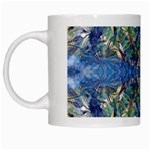 Blue arabesque White Mug