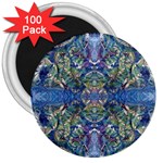 Blue arabesque 3  Magnets (100 pack)