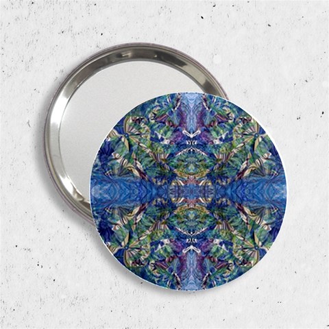 Blue arabesque 2.25  Handbag Mirrors from ArtsNow.com Front