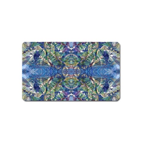 Blue arabesque Magnet (Name Card) from ArtsNow.com Front