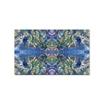 Blue arabesque Sticker Rectangular (100 pack)