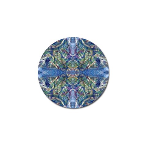 Blue arabesque Golf Ball Marker (10 pack) from ArtsNow.com Front