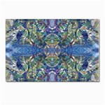 Blue arabesque Postcard 4 x 6  (Pkg of 10)