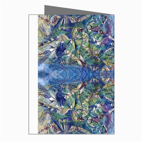 Blue arabesque Greeting Cards (Pkg of 8) from ArtsNow.com Right