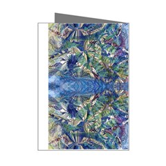 Blue arabesque Mini Greeting Card from ArtsNow.com Right