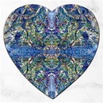 Blue arabesque Jigsaw Puzzle (Heart)