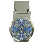 Blue arabesque Money Clip Watches