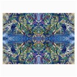 Blue arabesque Large Glasses Cloth (2 Sides)