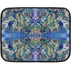 Blue arabesque Two Sides Fleece Blanket (Mini) from ArtsNow.com 35 x27  Blanket Front