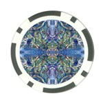 Blue arabesque Poker Chip Card Guard (10 pack)