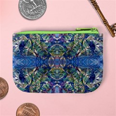 Blue arabesque Mini Coin Purse from ArtsNow.com Back