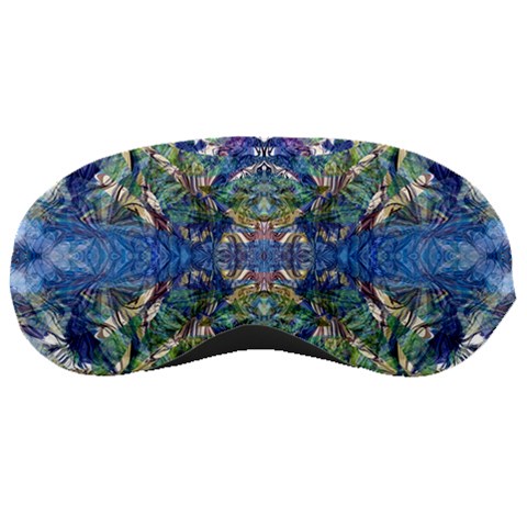 Blue arabesque Sleep Mask from ArtsNow.com Front