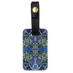 Blue arabesque Luggage Tag (one side)