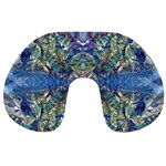 Blue arabesque Travel Neck Pillow